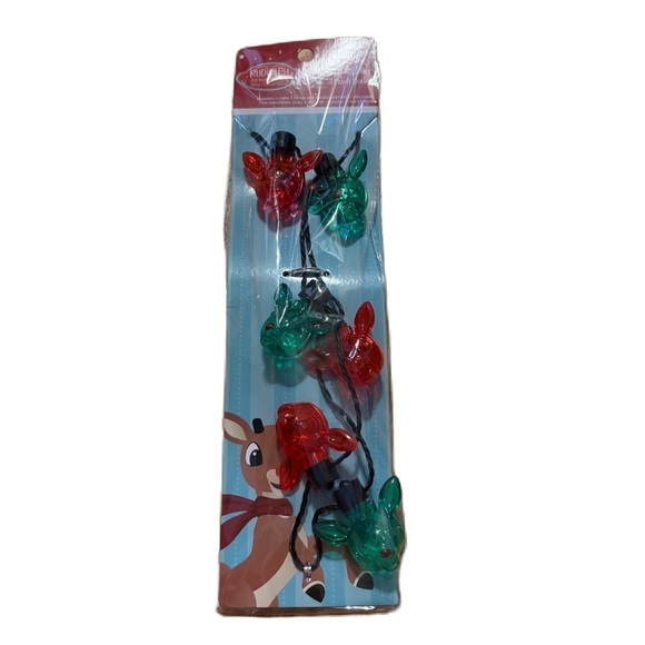 Rudolph Reindeer Light Up or Blinking Necklace NEW Christmas - Picture 1 of 3